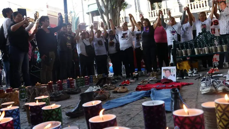 Colectivo voz de los desaparecidos en el zocalo
